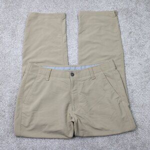 Under Armour Pants Mens 36x30 Beige UA Match Play Loose Fit Straight Leg Stretch